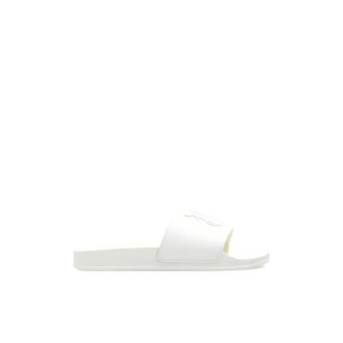 Slippers met logo Palm Angels , White , Dames