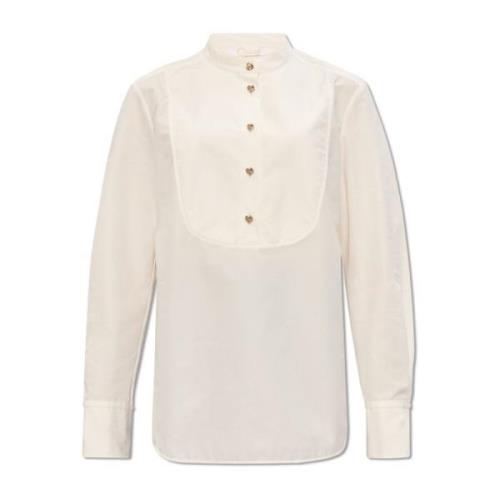 Katoenen shirt Chloé , White , Dames
