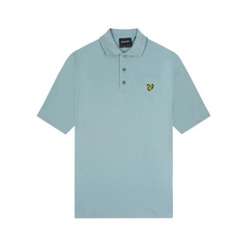 Vintage Rally Tipped Polo Shirt Lyle & Scott , Blue , Heren
