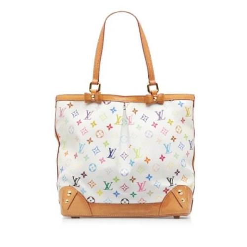 Pre-owned Leather louis-vuitton-bags Louis Vuitton Vintage , White , D...