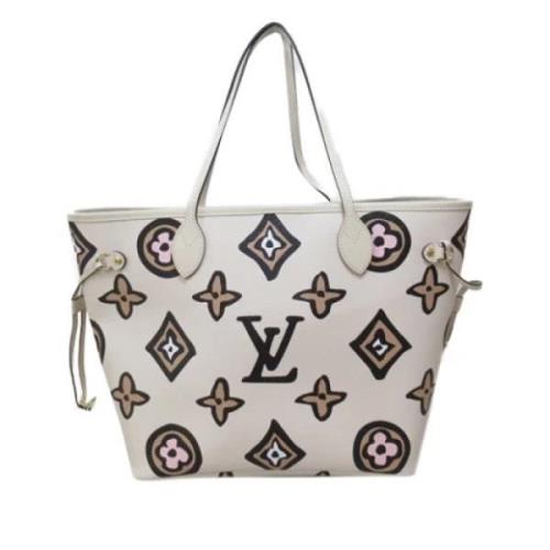 Pre-owned Leather louis-vuitton-bags Louis Vuitton Vintage , White , D...