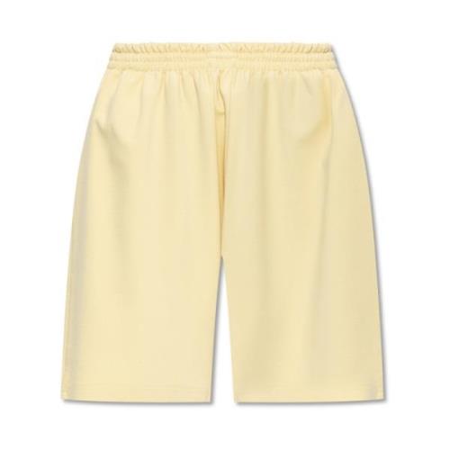 Shorts met logo MM6 Maison Margiela , Yellow , Dames