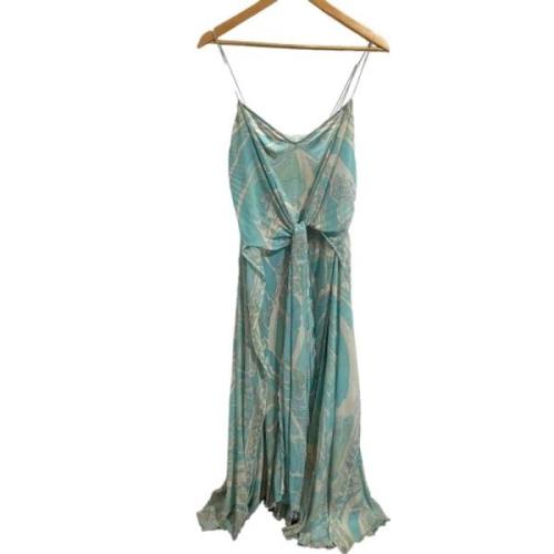 Pre-owned Silk dresses Emilio Pucci Pre-owned , Blue , Dames