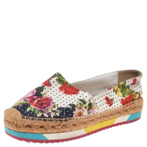 Pre-owned Canvas flats Dolce & Gabbana Pre-owned , Multicolor , Dames