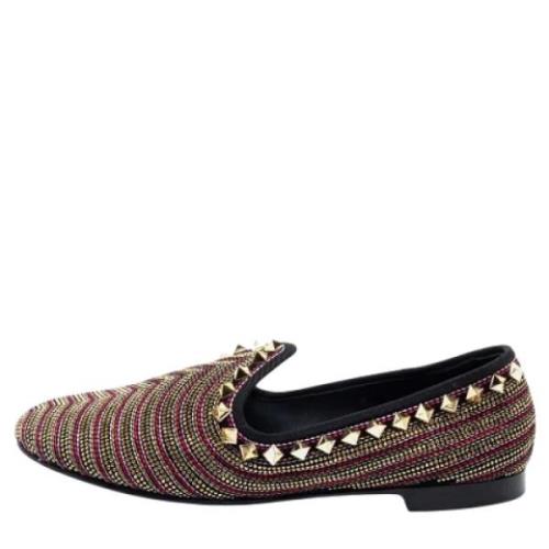 Pre-owned Suede flats Giuseppe Zanotti Pre-owned , Multicolor , Dames