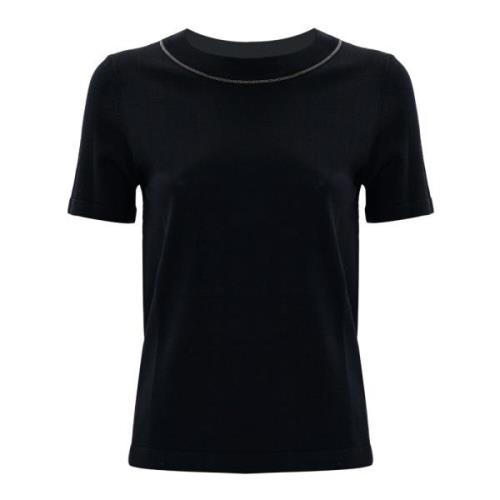 Glanzende Crewneck T-shirt Kocca , Black , Dames