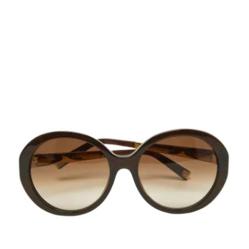 Pre-owned Acetate sunglasses Louis Vuitton Vintage , Brown , Dames