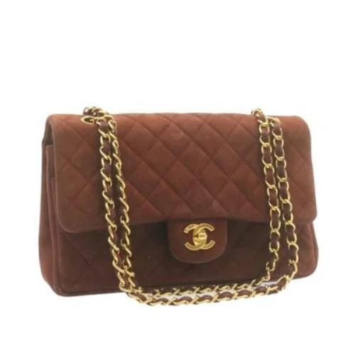 Pre-owned Suede chanel-bags Chanel Vintage , Brown , Dames