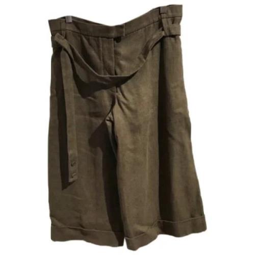 Pre-owned Fabric bottoms Chloé Pre-owned , Green , Dames