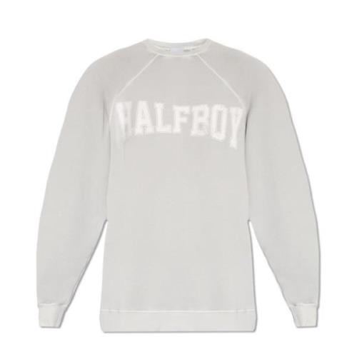 Oversized sweatshirt Halfboy , Gray , Dames