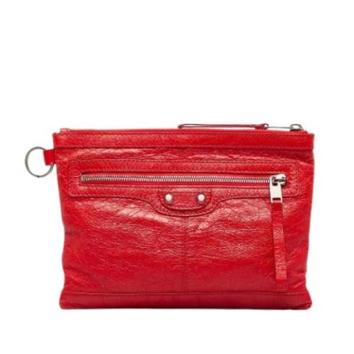 Pre-owned Leather balenciaga-bags Balenciaga Vintage , Red , Dames
