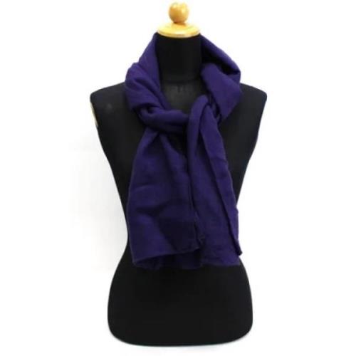 Pre-owned Canvas scarves Burberry Vintage , Purple , Unisex