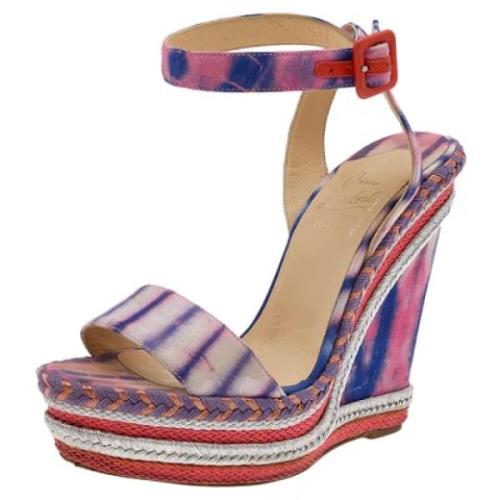 Pre-owned Fabric sandals Christian Louboutin Pre-owned , Multicolor , ...