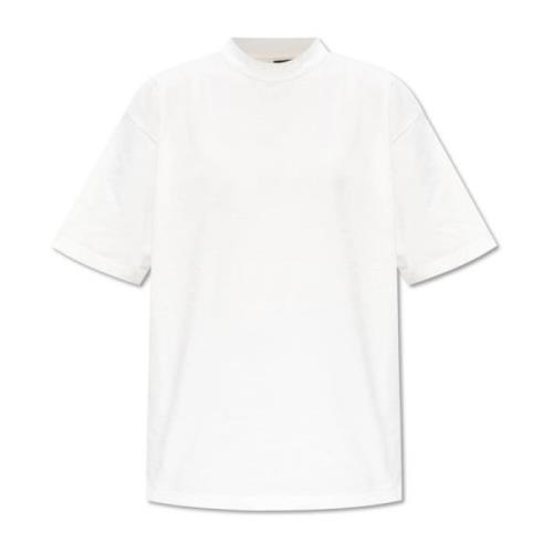 T-shirt met logo-opdruk Balenciaga , White , Dames