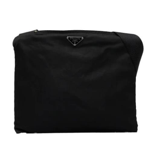 Pre-owned Nylon shoulder-bags Prada Vintage , Black , Dames
