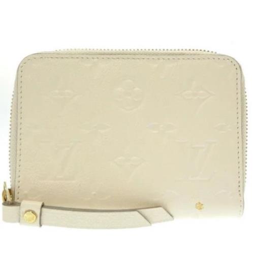 Pre-owned Leather wallets Louis Vuitton Vintage , White , Dames