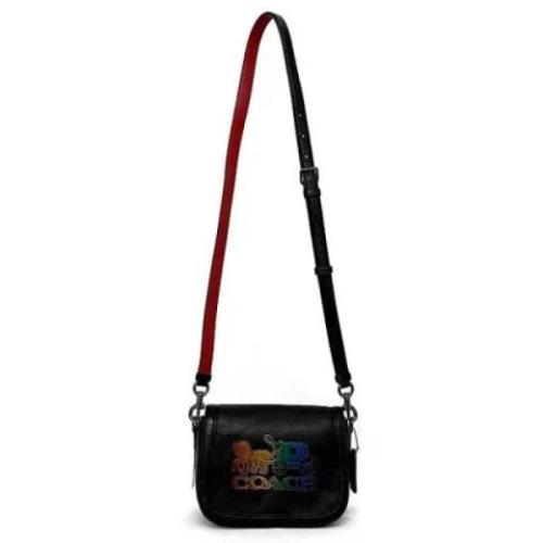 Pre-owned Leather shoulder-bags Coach Pre-owned , Black , Dames