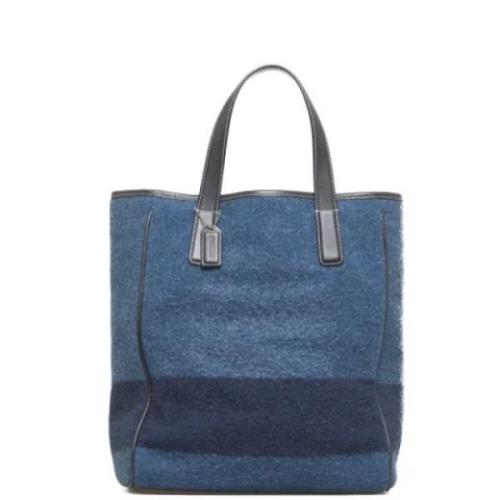 Pre-owned Wool totes Coach Pre-owned , Blue , Dames