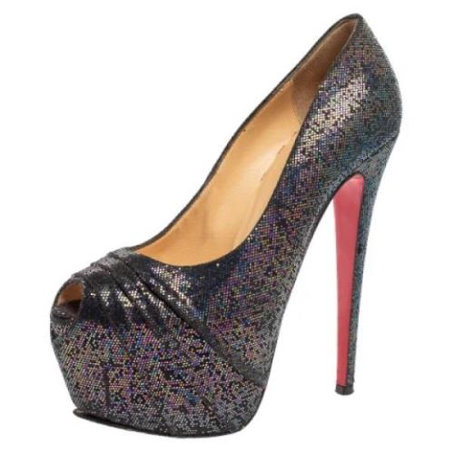 Pre-owned Fabric heels Christian Louboutin Pre-owned , Multicolor , Da...