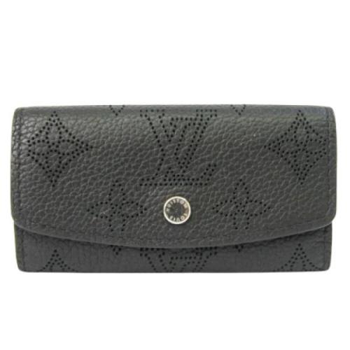 Pre-owned Leather wallets Louis Vuitton Vintage , Black , Dames