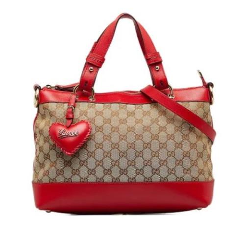 Pre-owned Canvas gucci-bags Gucci Vintage , Brown , Dames