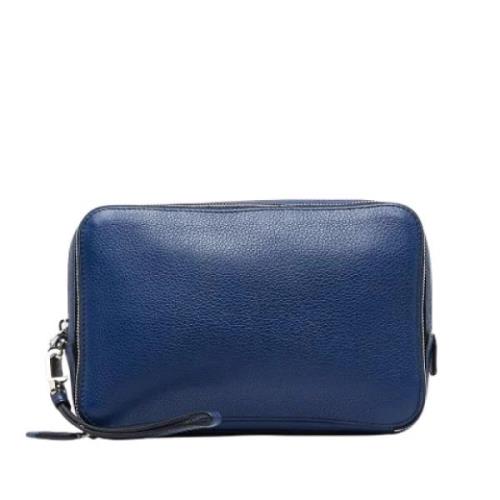 Pre-owned Leather prada-bags Prada Vintage , Blue , Dames