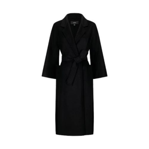 Elegante Seguret Wollen Mantel Arma , Black , Dames