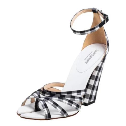 Pre-owned Fabric sandals Burberry Vintage , Black , Dames