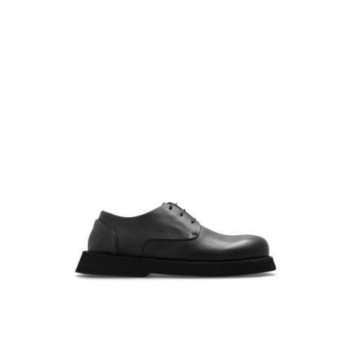 Leren Derby schoenen Marsell , Black , Heren