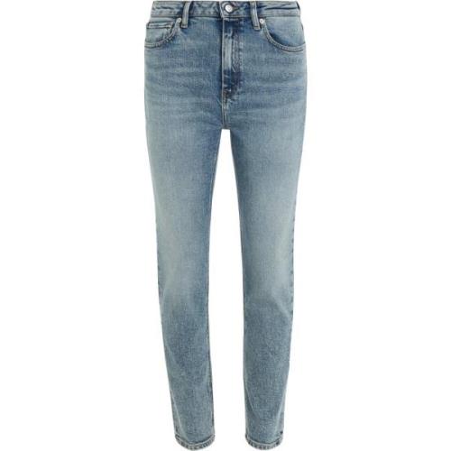 Lichte Denim Slim Jeans voor Dames Tommy Hilfiger , Blue , Dames