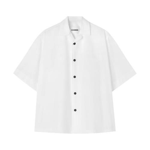 Klassiek Wit Katoenen Overhemd Jil Sander , White , Heren