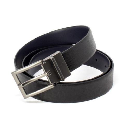 Zwarte Leren Riem met Gespsluiting Antony Morato , Black , Heren