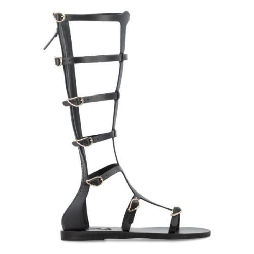 Zwarte Gladiatorsandalen voor Dames Ancient Greek Sandals , Black , Da...
