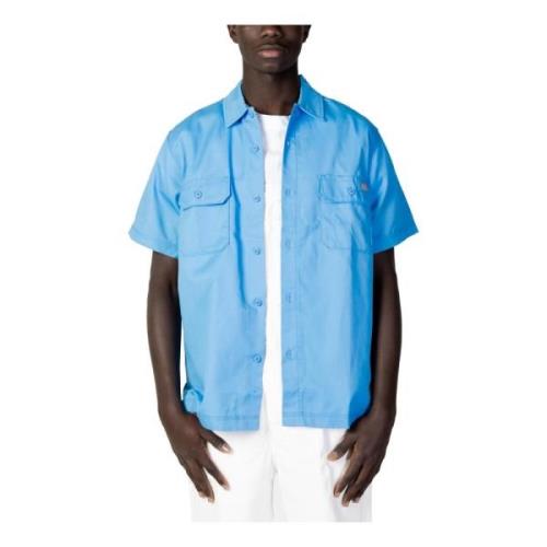 Lichtblauwe Button-Up Shirt Dickies , Blue , Heren