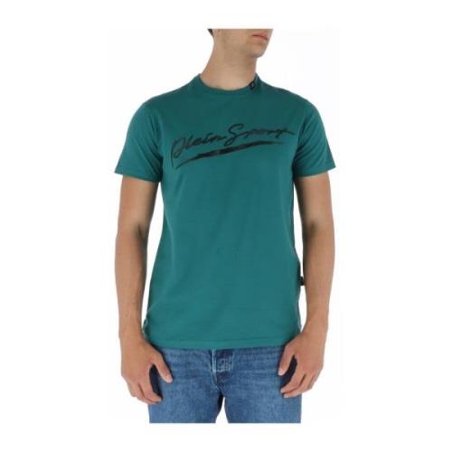 Groene Print T-shirt Plein Sport , Green , Heren
