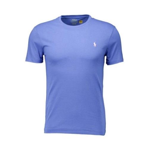 Stijlvol Blauw T-Shirt met Logo Ralph Lauren , Blue , Heren