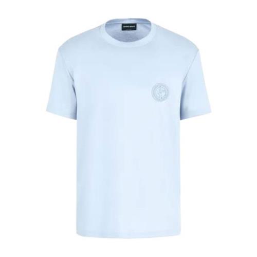 Uaoq T-Shirt - Stijlvol en Comfortabel Giorgio Armani , Blue , Heren