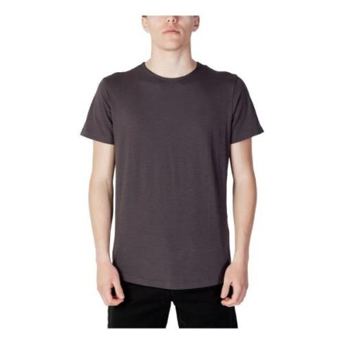 Grijze T-shirt met korte mouwen Jack & Jones , Gray , Heren