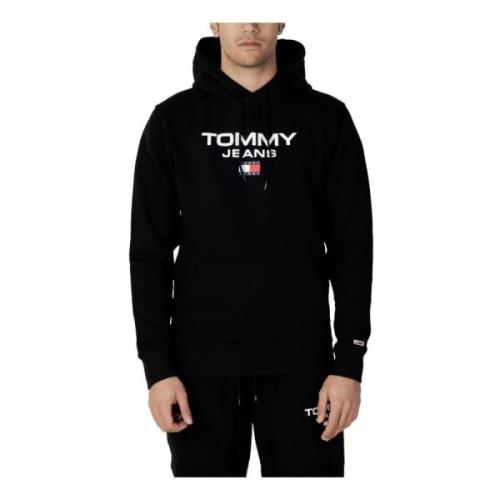 Zwarte capuchontrui Tommy Jeans , Black , Heren