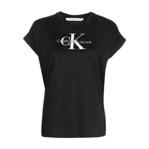 T-Shirts Calvin Klein Jeans , Black , Dames