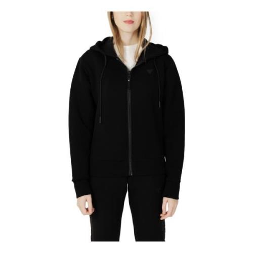 Zwart Print Rits Hoodie Guess , Black , Dames