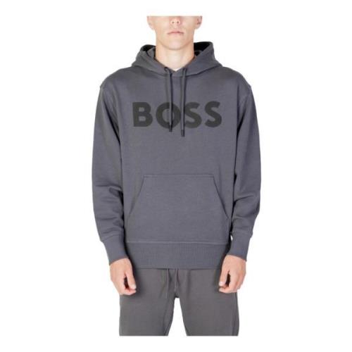 Grijze Hoodie voor Heren Hugo Boss , Gray , Heren