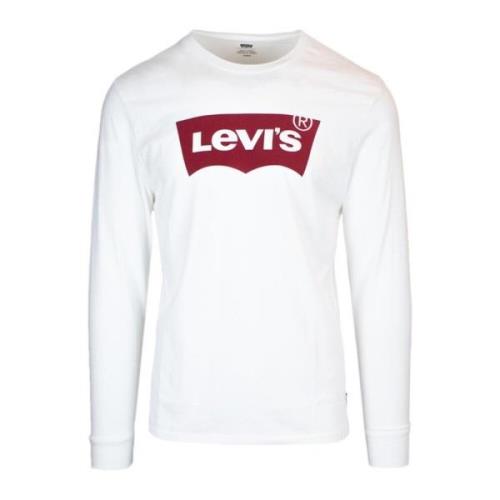 Bedrukt T-shirt met lange mouwen Levi's , White , Heren