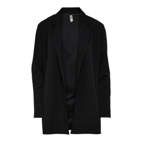 Zwarte Blazer met Reverskraag Jacqueline de Yong , Black , Dames