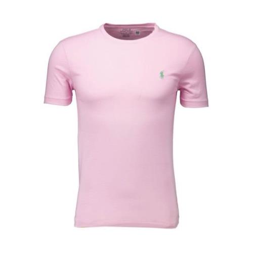 Stijlvol Lichtroze T-Shirt met Logo Ralph Lauren , Pink , Heren