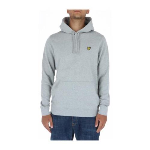 Grijze Print Hoodie Lyle & Scott , Gray , Heren