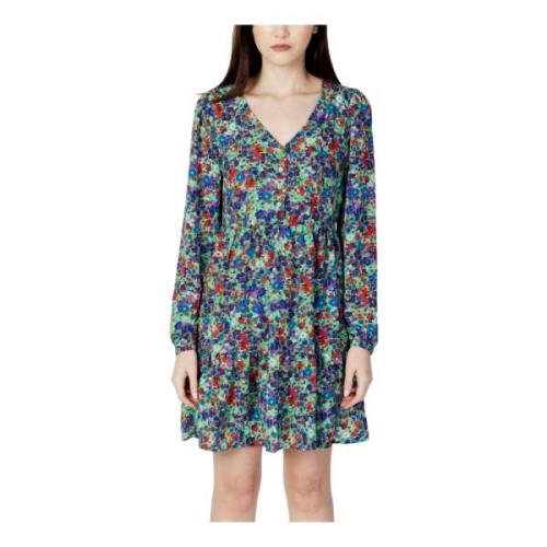 Bloemen V-hals jurk Only , Green , Dames