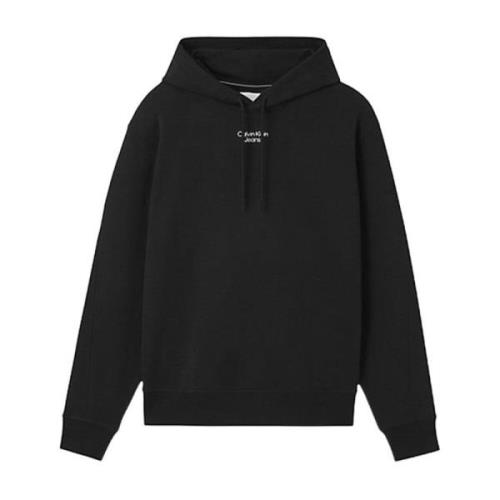 Zwarte heren hoodie Calvin Klein Jeans , Black , Heren