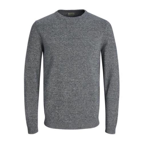 Blauwe Katoenen Gebreide Trui Jack & Jones , Blue , Heren