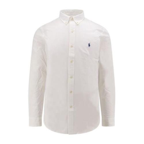 Witte Overhemd met Knoopsluiting Ralph Lauren , White , Heren